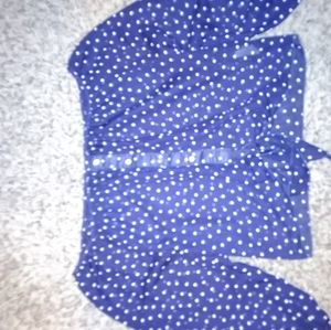 Blue off the shoulder top